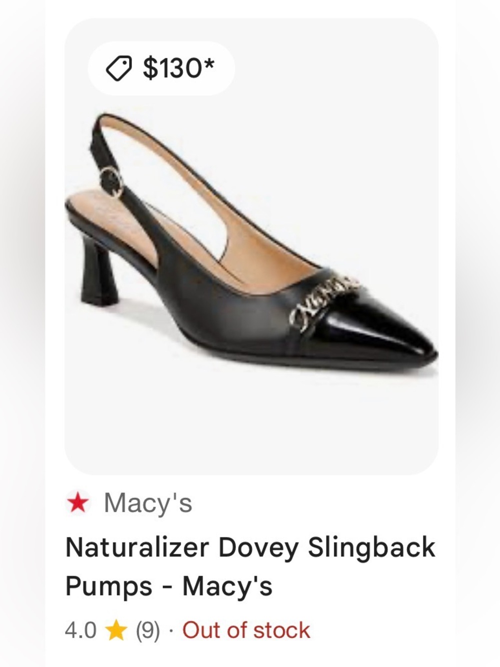 Black Slingback Pumps